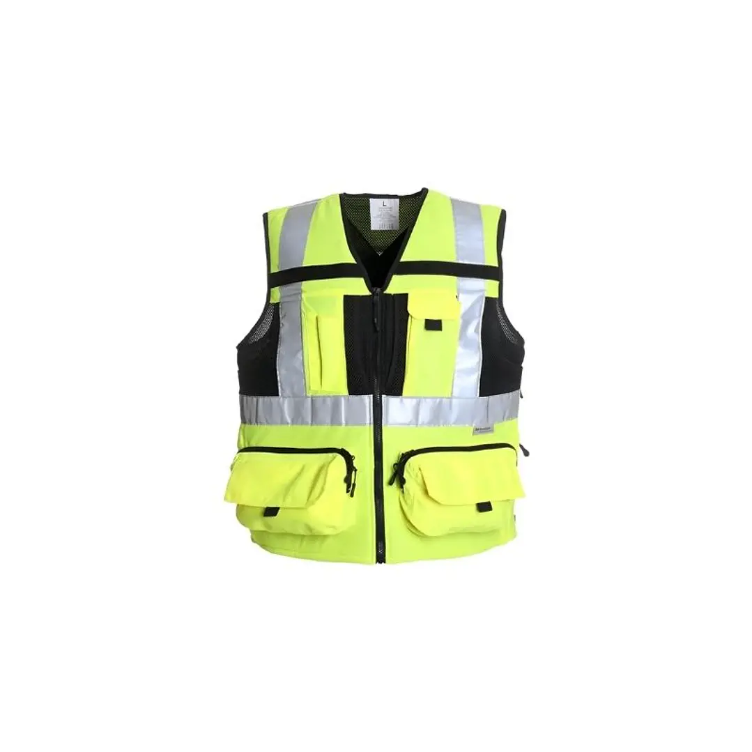 CHALECO GEOLOGO MINERO ALTA VISIBILIDAD AMARILLO MUJER M 1