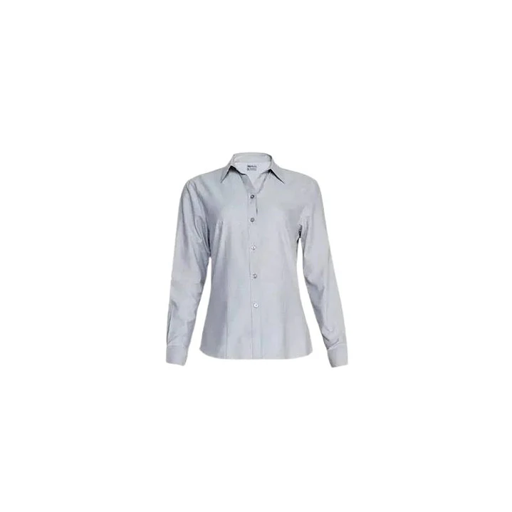 BLUSA OXFORD M/L ENTALLADA C/V T/XXL GRIS 1