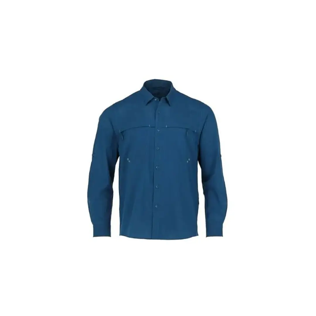 CAMISA SANTORINI STRETCH ANTIBACTERIAL HOMBRE AZUL REY T/M 1