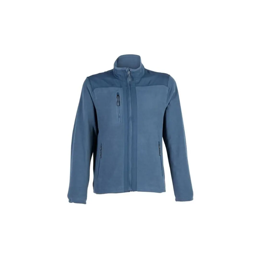 MICROPOLAR TELA PLANA M/L HOMBRE 100% POLY AZUL T/M 1