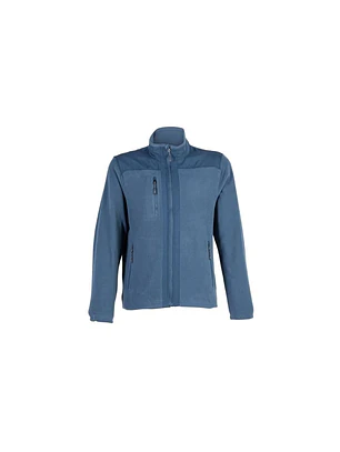 MICROPOLAR TELA PLANA M/L HOMBRE 100% POLY AZUL T/XXXL