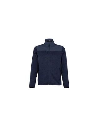 CHAQUETA KNIT FLEECE EXECUTIVE LINE M/LHOMBRE 100% POLY AZUL L