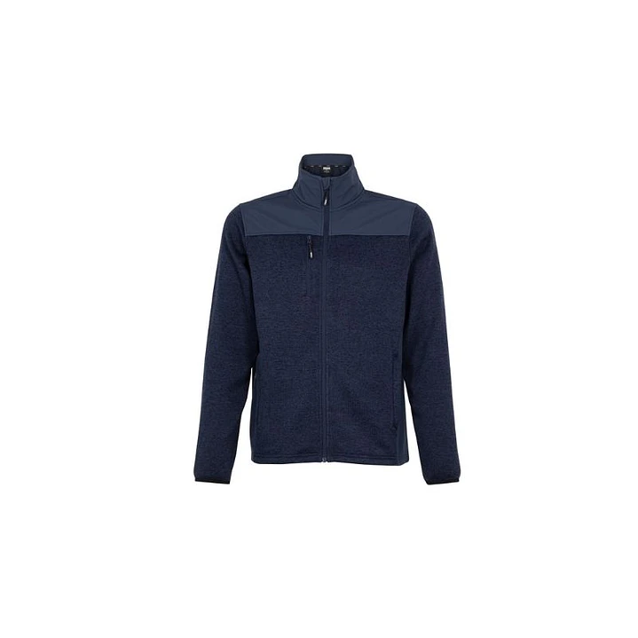 CHAQUETA KNIT FLEECE EXECUTIVE LINE M/LHOMBRE 100% POLY AZUL L 1