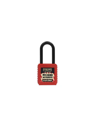 CANDADO STEELPRO DIELECTRICO ROJO