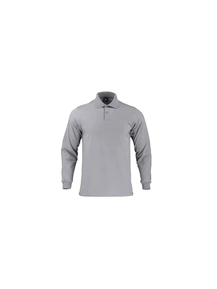 POLERA POLO DRYFRESH SMOOTH HOMBRE M/LARGA CERT GRIS T/XL