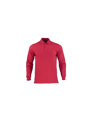 POLERA POLO DRYFRESH M/L HOMBRE 60% ALG 40% POLY ROJO T/M