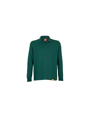 POLERA POLO M/L HOMBRE 60% ALG 40% POLY VERDE PINO T/XL