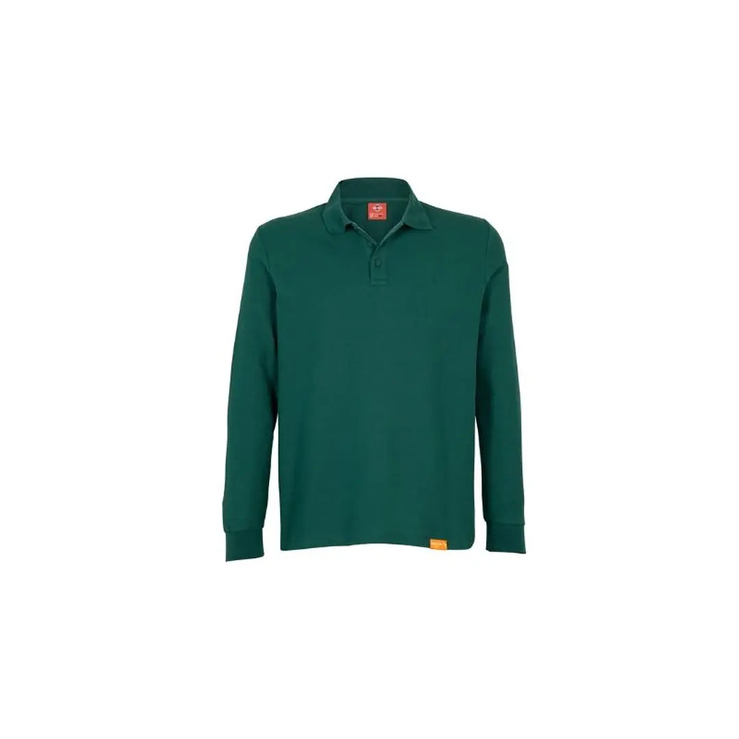 POLERA POLO M/L HOMBRE 60% ALG 40% POLY VERDE PINO T/XL 1