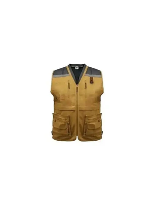 CHALECO GEOLOGO GABARDINA QUEBEC CAMEL L