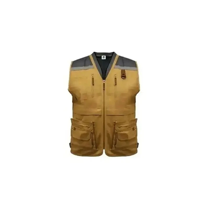 CHALECO GEOLOGO GABARDINA QUEBEC CAMEL L 1