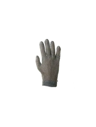 GUANTE MALLA 100% ACERO INOX 15cm AMBIDIEXTRO 5 DEDOS CIERRE GANCHO T/S H515HS