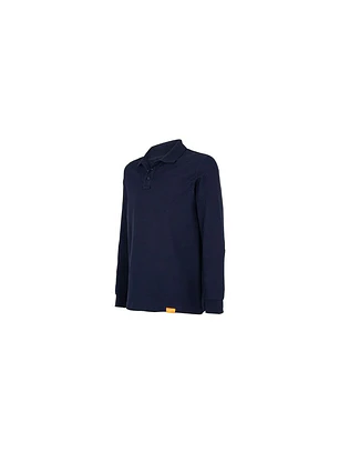 POLERA POLO M/L HOMBRE 60% ALG 40% POLY AZUL T/4XL