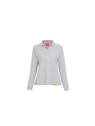 POLERA POLO M/L MUJER 60% ALG 40% POLY GRIS T/XXL