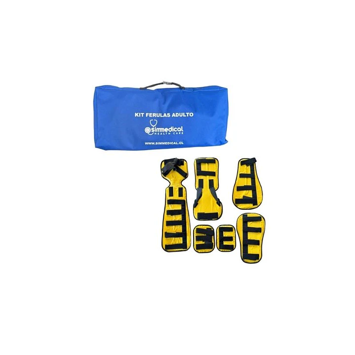 Kit de Ferulas Semi Rigidas Adulto con Bolso 1