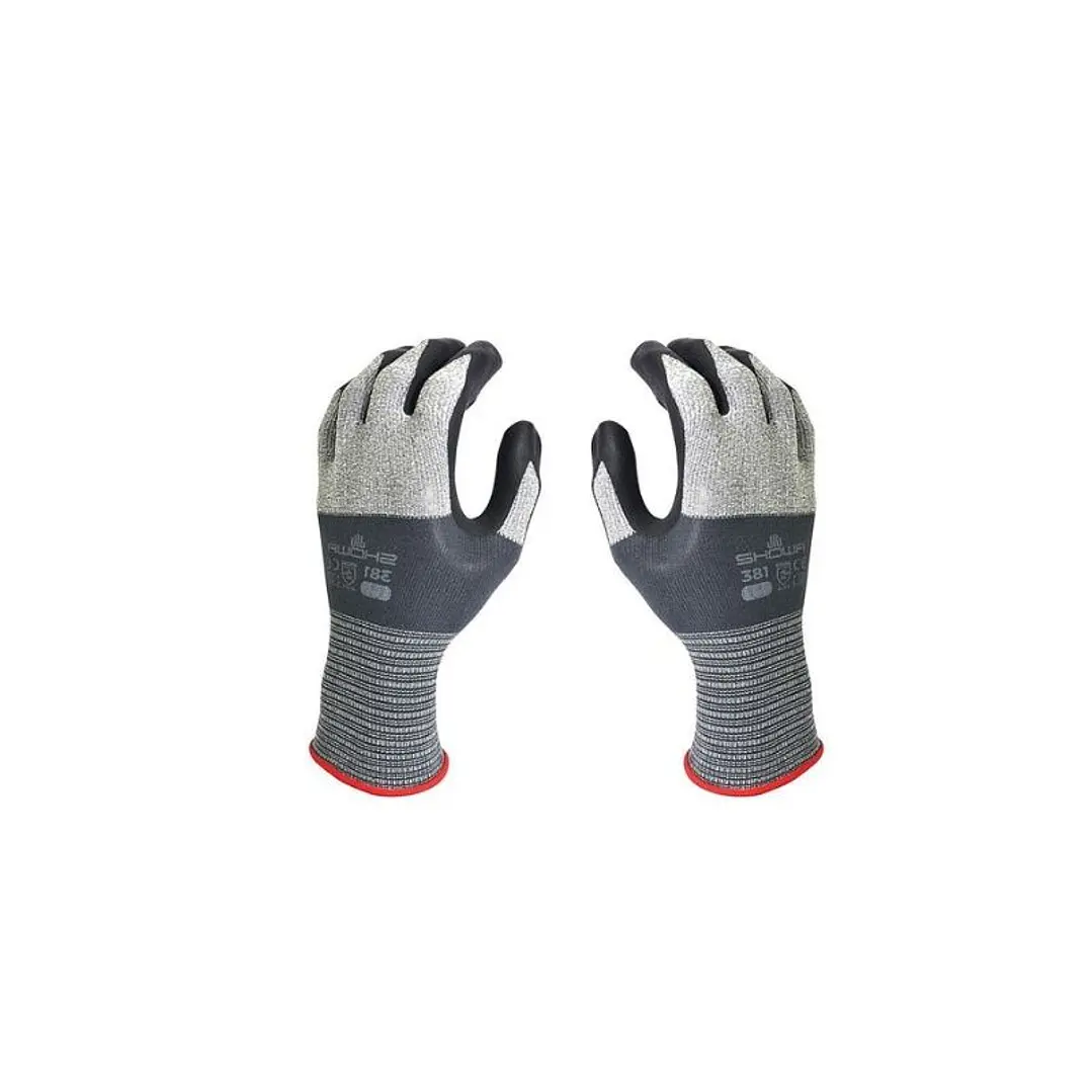 Guante Showa Nylon Nitrilo 381 T- M 1