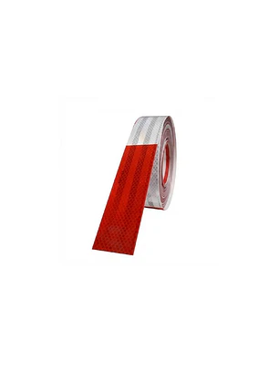 CINTA REFLEC ROJA/BLANCA 50MMX45,72M