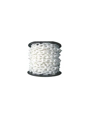 CADENA PLASTICA 50MT ESL. ABIERTO BLANCO