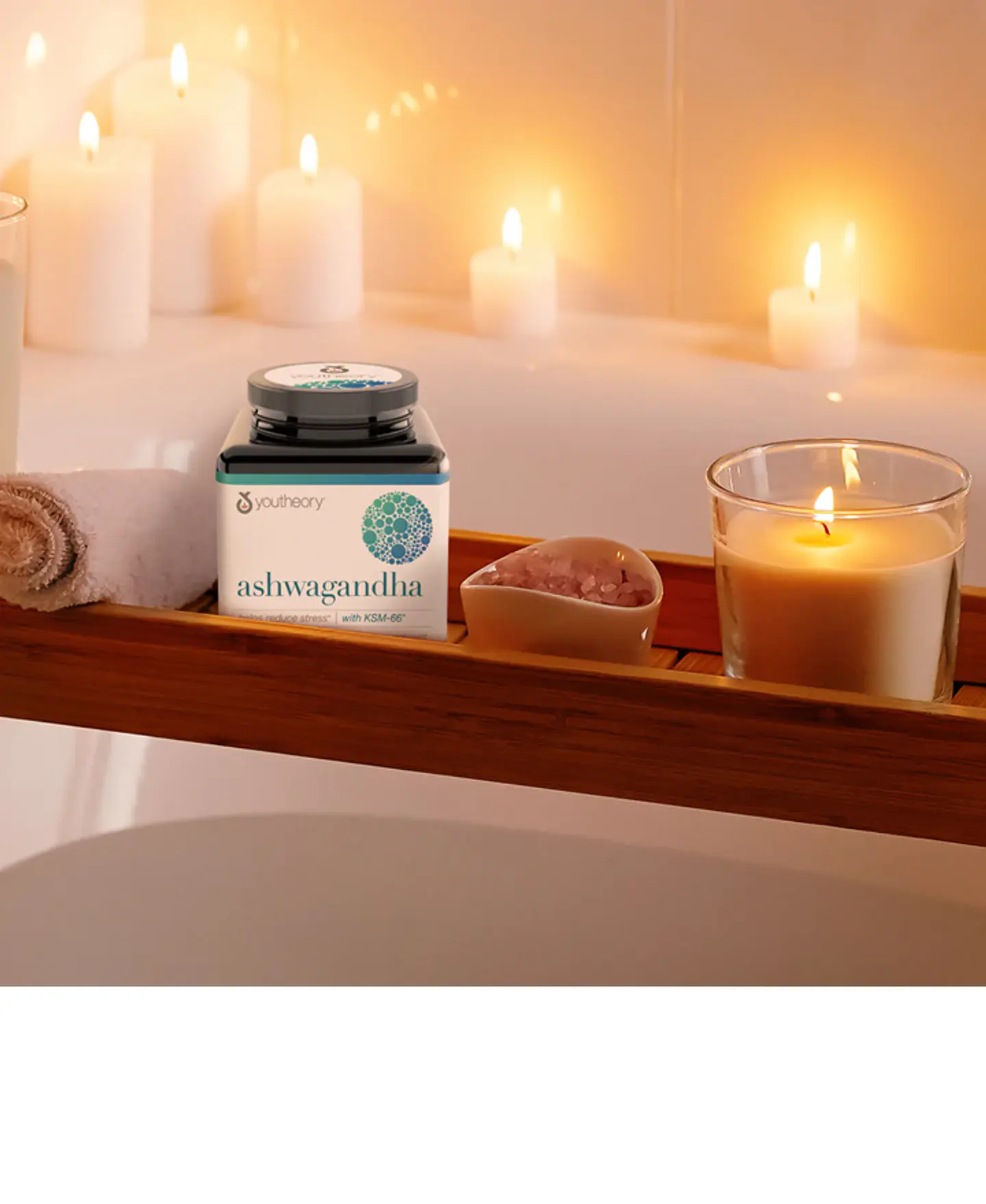 Ashwagandha Youtheory 1000 mg con KSM-66 – 180 Cápsulas | Reduce el estrés físico y mental |  5% Withanólidos, Fórmula Concentrada y Clínicamente Estudiada | Colombia 6