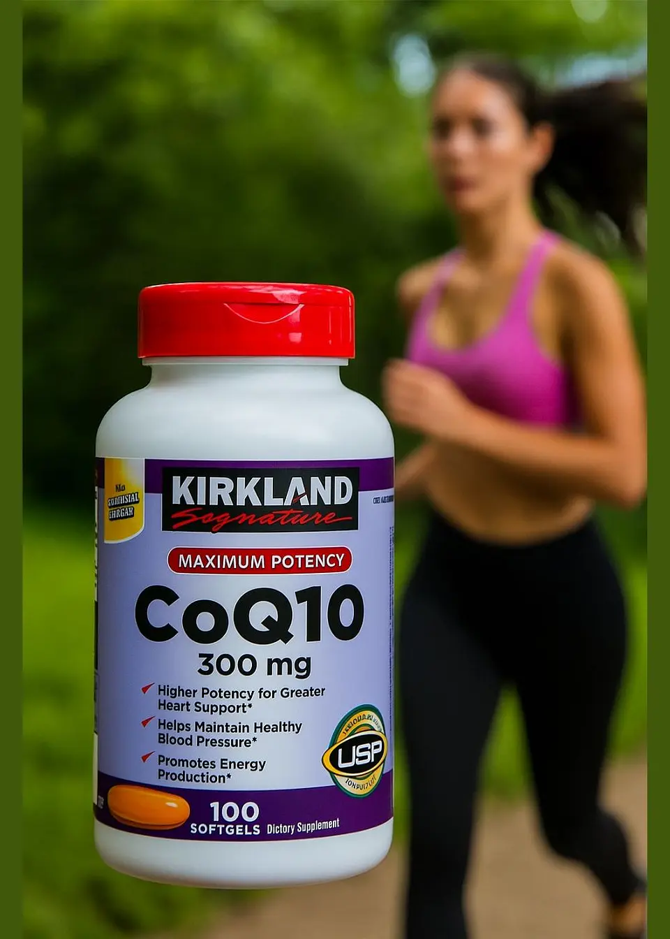 Kirkland Coenzima CoQ-10 300 mg – 100 Cápsulas | Energía Celular y Salud Cardiovascular | Alta Potencia | Colombia 5
