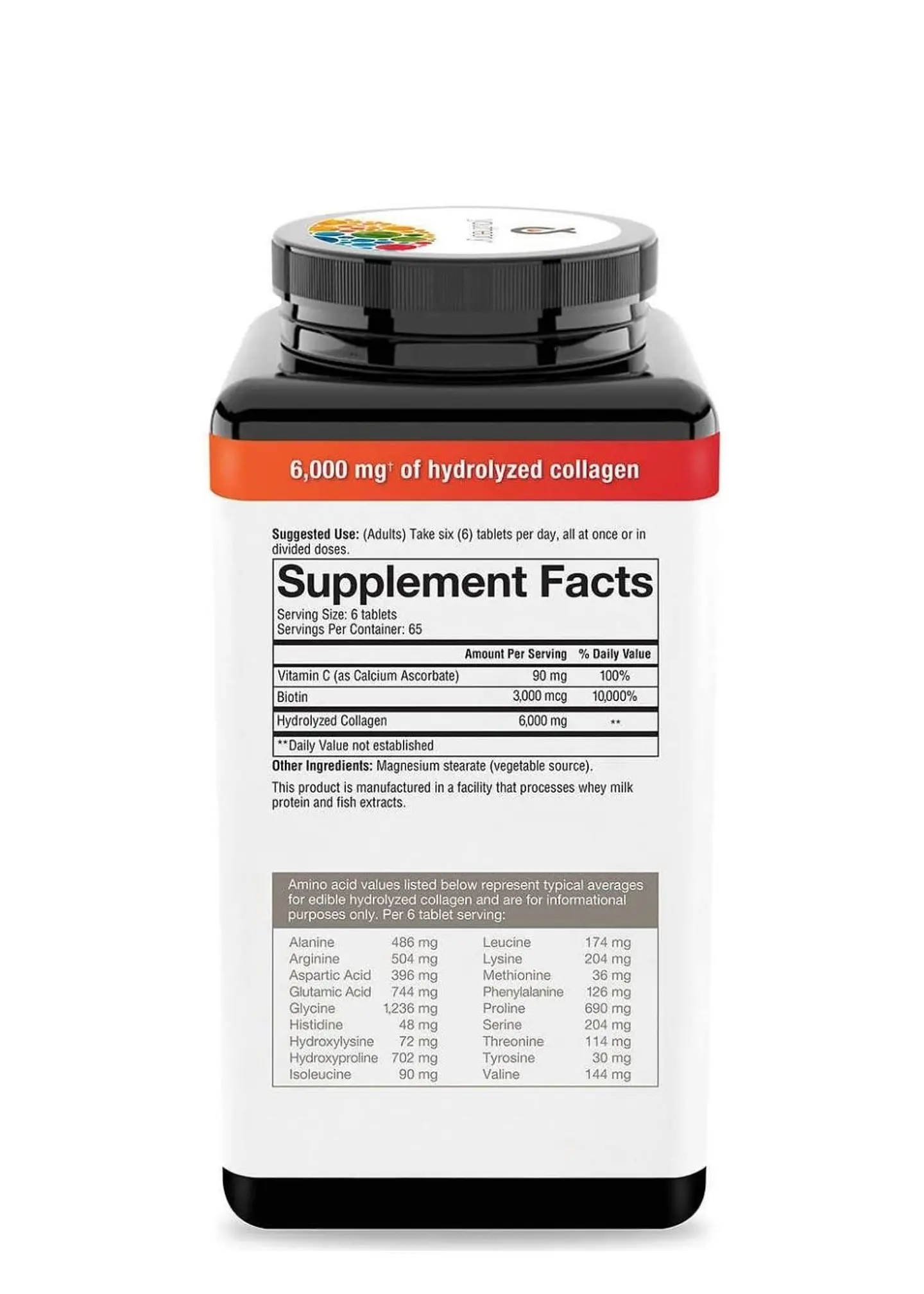 Youtheory | Colágeno Hidrolizado Tipo 1, 2 y 3 + 18 Aminoácidos – 390 tabletas | Colombia 3