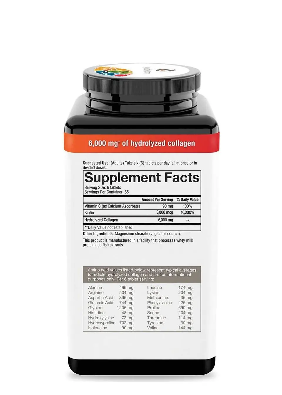 Youtheory | Colágeno Hidrolizado Tipo 1, 2 y 3 + 18 Aminoácidos – 390 tabletas | Colombia 3