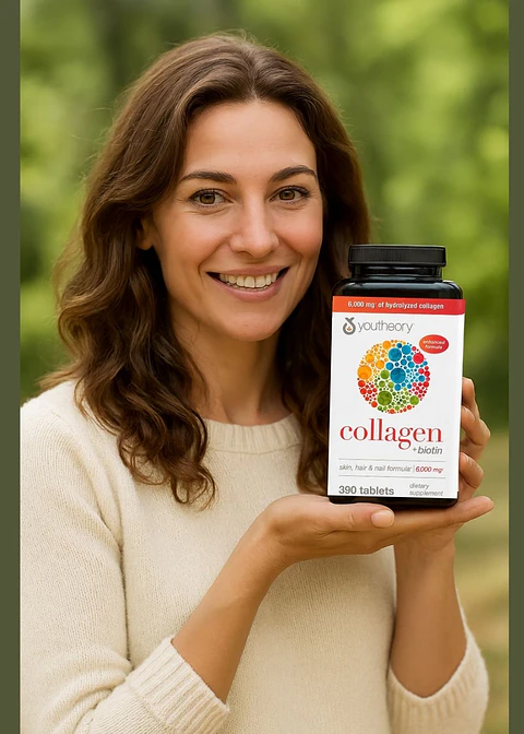 Youtheory | Colágeno Hidrolizado Tipo 1, 2 y 3 + 18 Aminoácidos – 390 tabletas | Colombia