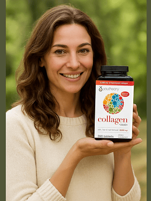 Youtheory | Colágeno Hidrolizado Tipo 1, 2 y 3 + 18 Aminoácidos – 390 tabletas | Colombia