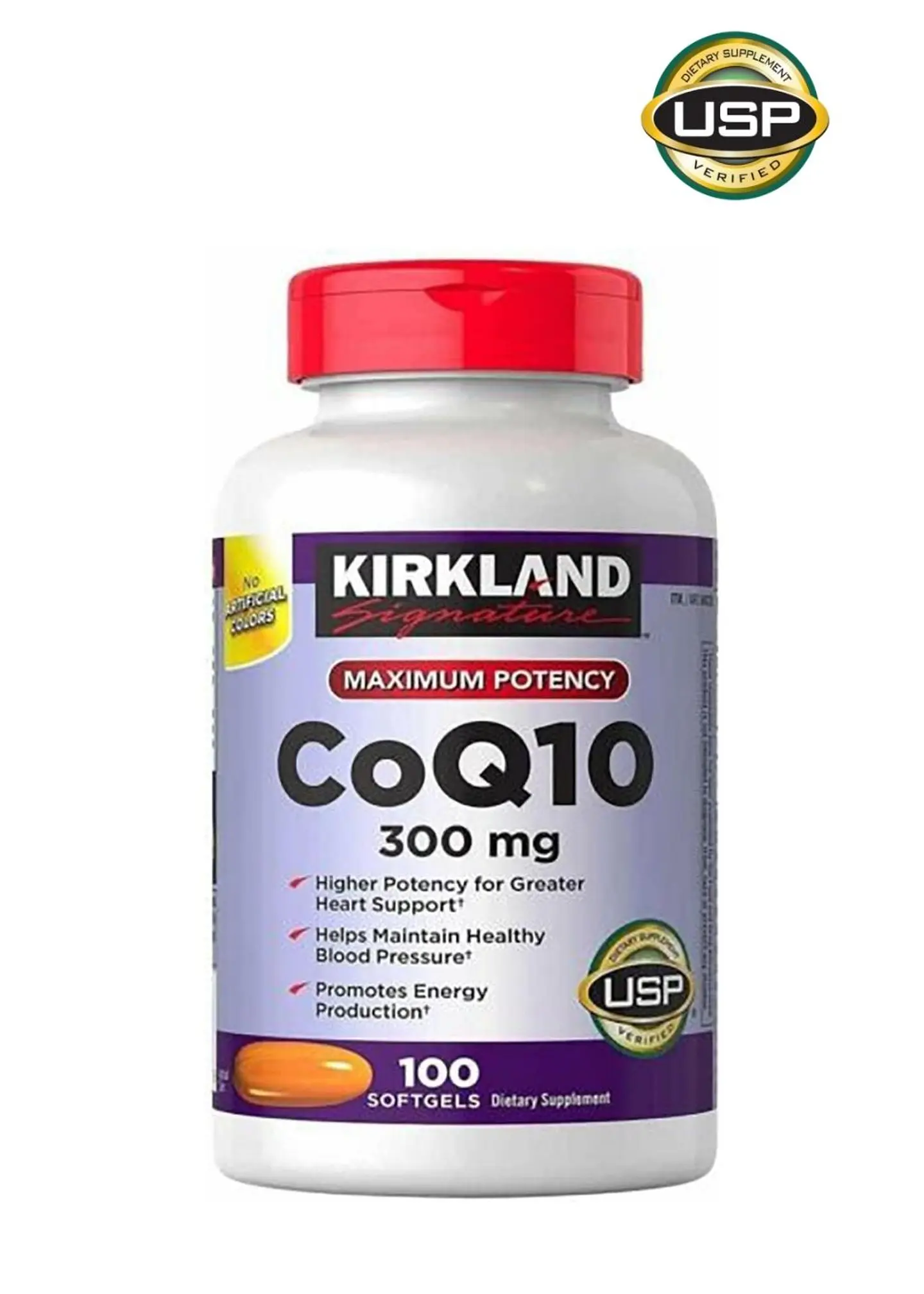 Kirkland Coenzima CoQ-10 300 mg – 100 Cápsulas | Energía Celular y Salud Cardiovascular | Alta Potencia | Colombia 1