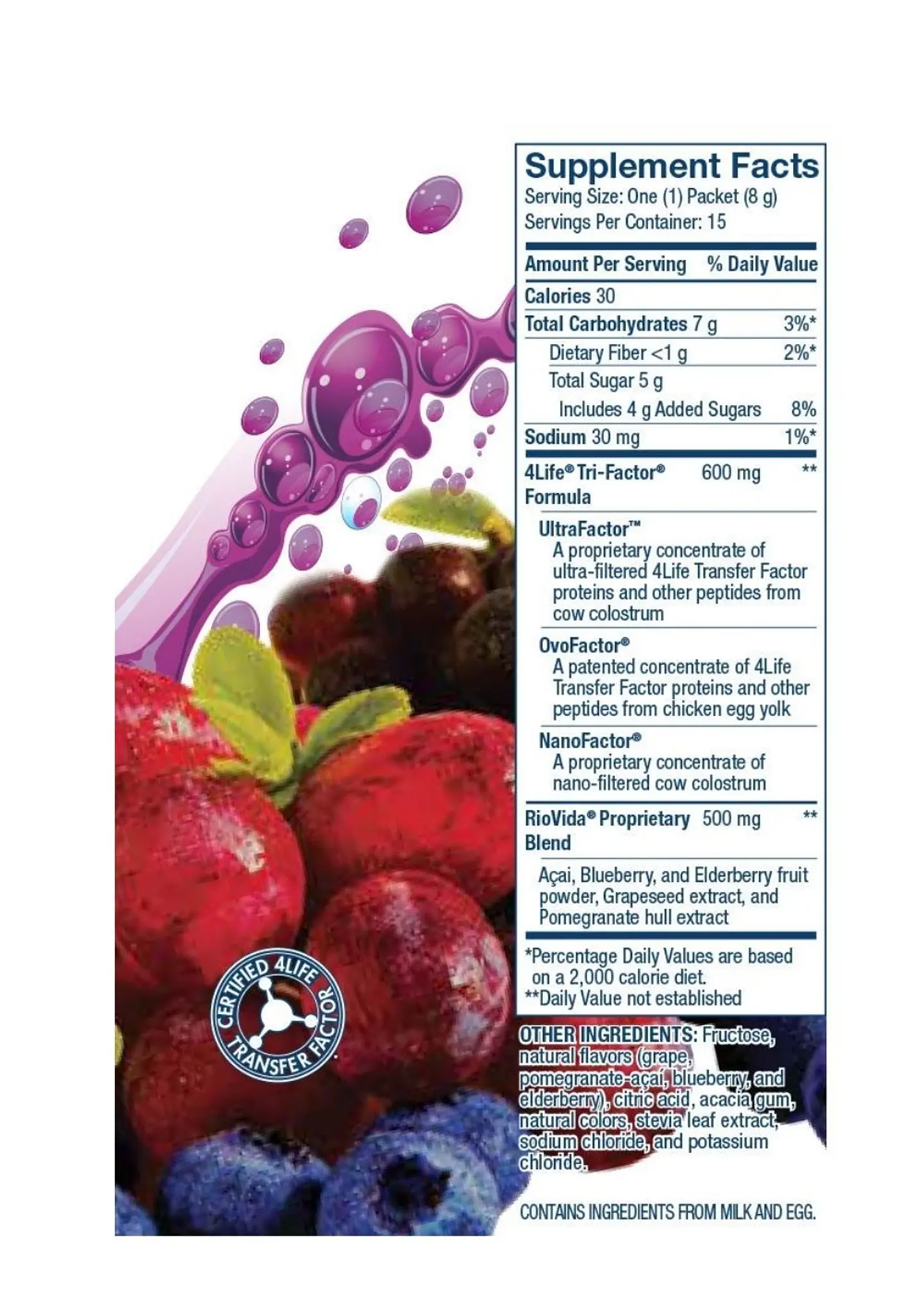 4Life | RioVida STIX™ Tri-Factor® Formula – Antioxidantes de Açaí, Granada y Uva con Refuerzo Inmunitario Natural | Colombia 3