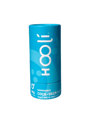 Desodorante Natural Hooli Coco y Vainilla 60g – Sin Aluminio, Sin Piedra de Alumbre y Sin Parabenos