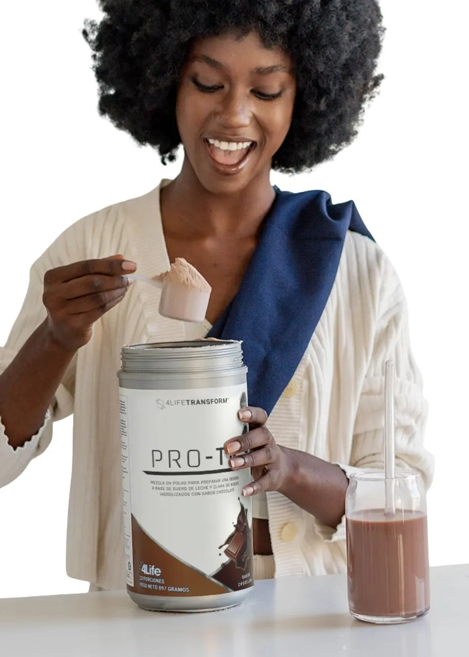 Proteína Ultrahidrolizada 4Life Pro-TF Chocolate 897g | Alta Absorción, Músculo Magro y Recuperación Rápida | Colombia 3