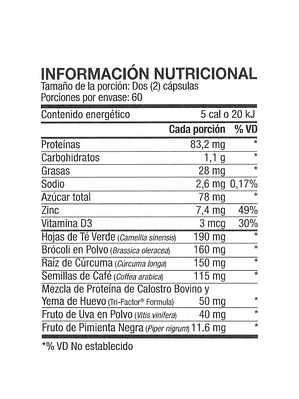 4Life  | Transfer Factor Renuvo 120 Cápsulas - Fórmula Avanzada Anti-Envejecimiento Celular | Colombia