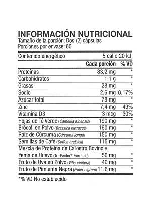 4Life  | Transfer Factor Renuvo 120 Cápsulas - Fórmula Avanzada Anti-Envejecimiento Celular | Colombia