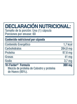 4Life  |  Transfer Factor Tri-Factor Fórmula 60 Cáps | Modulación del sistema inmunológico | Colombia
