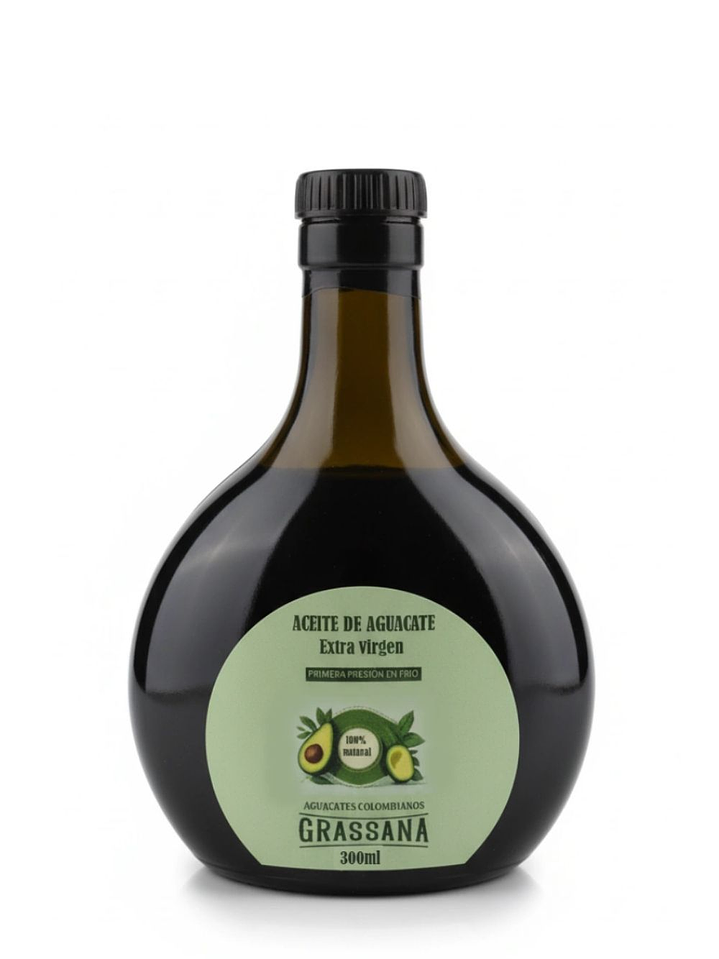 Aceite de Aguacate Hass 300ml – Prensado en Frío, Natural y Multifuncional  1