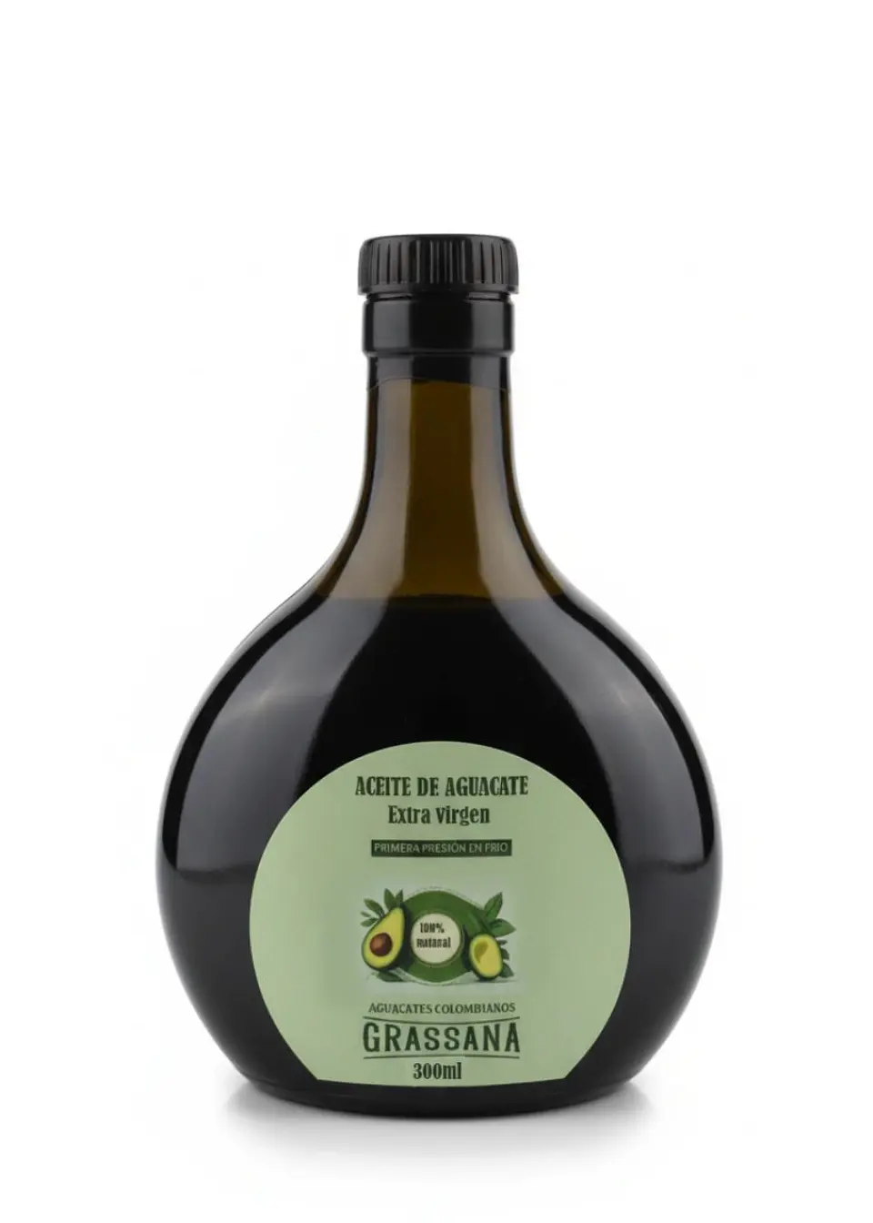 Aceite de Aguacate Hass 300ml – Prensado en Frío, Natural y Multifuncional  1