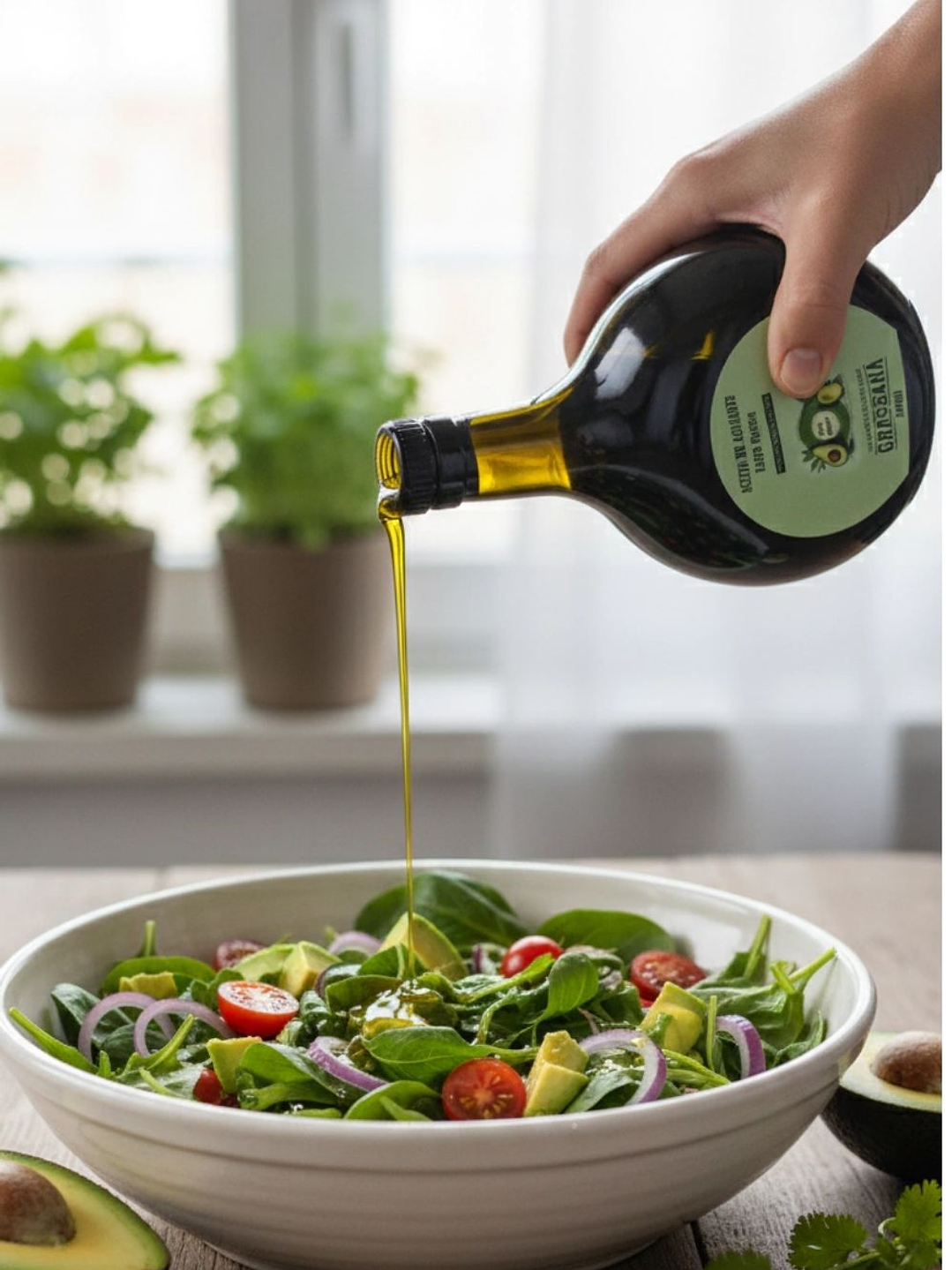 Aceite de Aguacate Hass 300ml – Prensado en Frío, Natural y Multifuncional  2