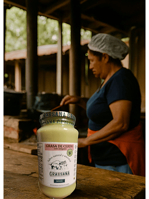 Grasa de Cerdo Infusionada con Orégano para freir, hornear o asar 500ml – 100% Natural, Versátil y con Registro INVIMA