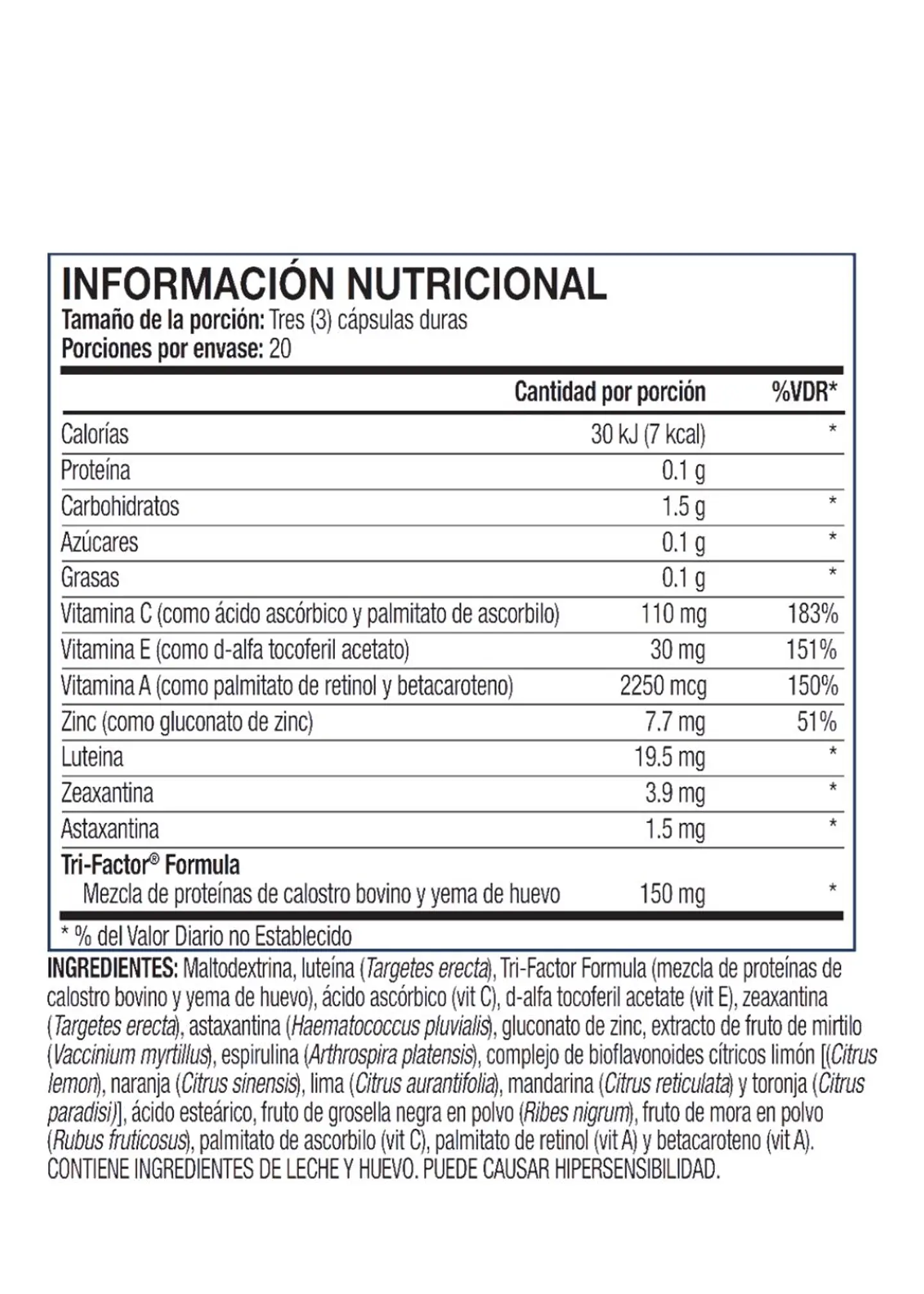 4Life | Transfer Factor Vistari® – Protección Ocular Avanzada con Luteína, Zeaxantina, Astaxantina y Refuerzo Inmunitario Natural | Colombia 3