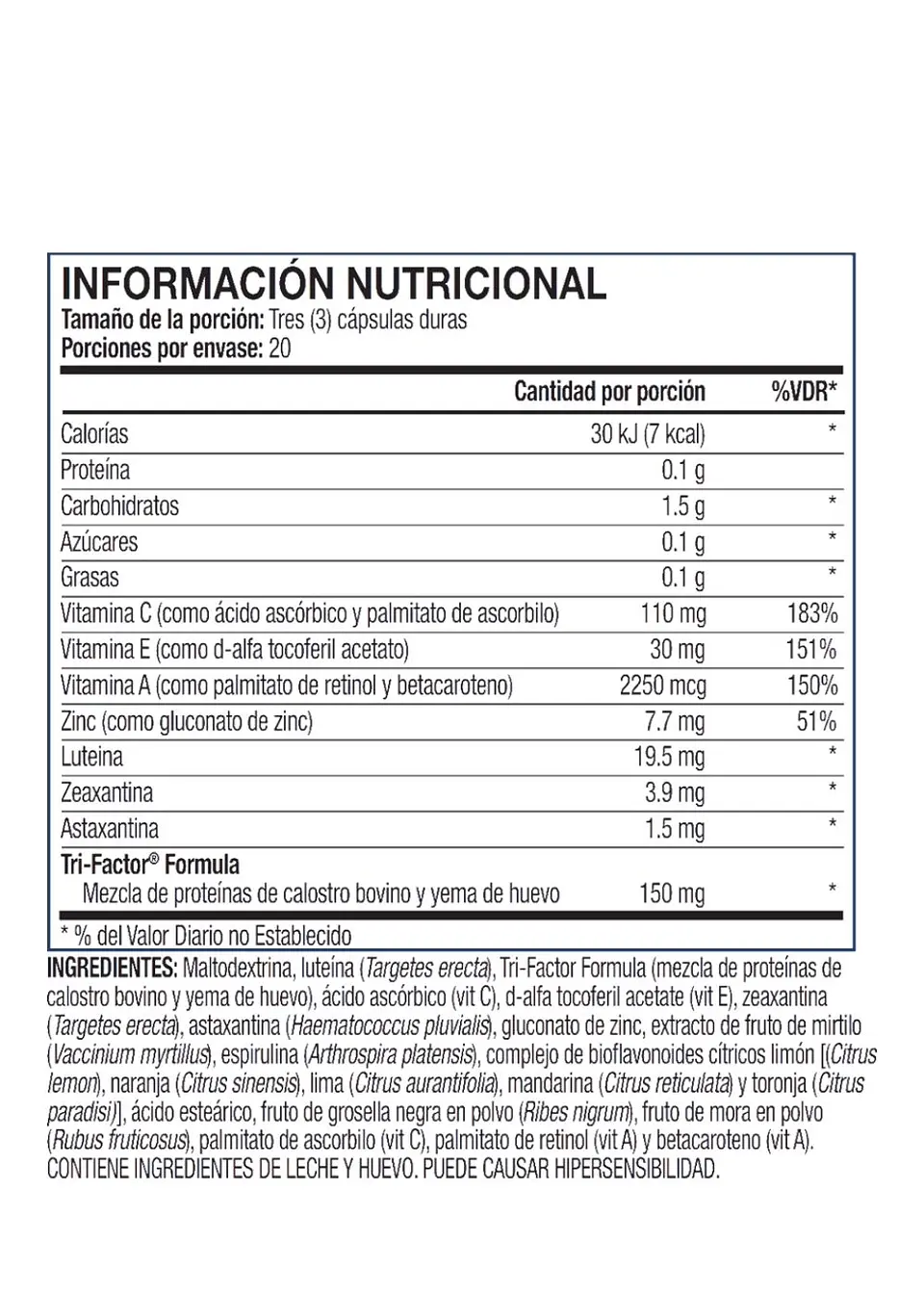 4Life | Transfer Factor Vistari® – Protección Ocular Avanzada con Luteína, Zeaxantina, Astaxantina y Refuerzo Inmunitario Natural | Colombia 3
