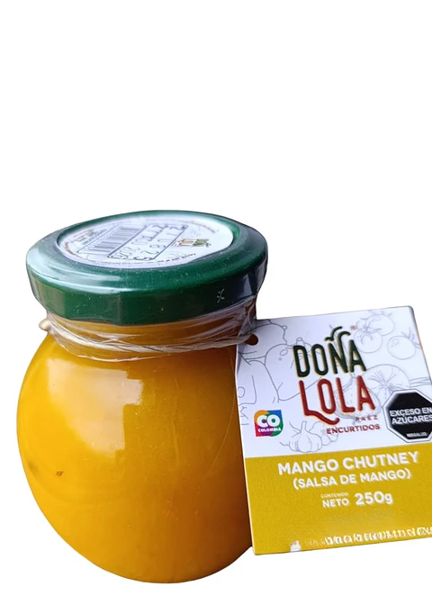 Mango Chutney Natural y Artesanal 250g  – Agridulce con Toque Picante, Sin Conservante