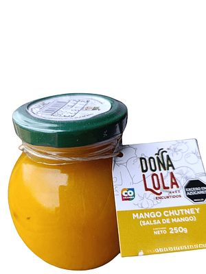 Mango Chutney Natural y Artesanal 250g  – Agridulce con Toque Picante, Sin Conservante