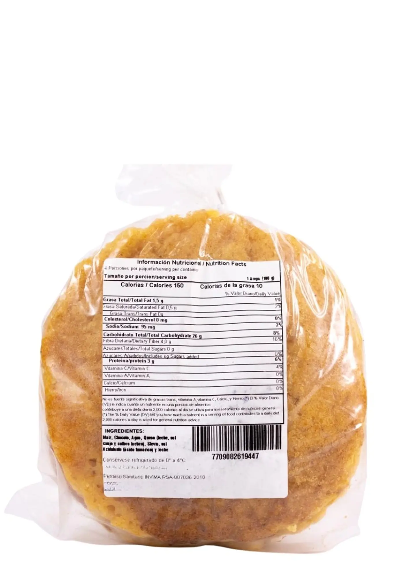 Arepas de Chocolo Rellenas de Queso – 400g (Paquete x4) solo área metropolitana de Medellín | Minimo 5 paquetes por pedido 4