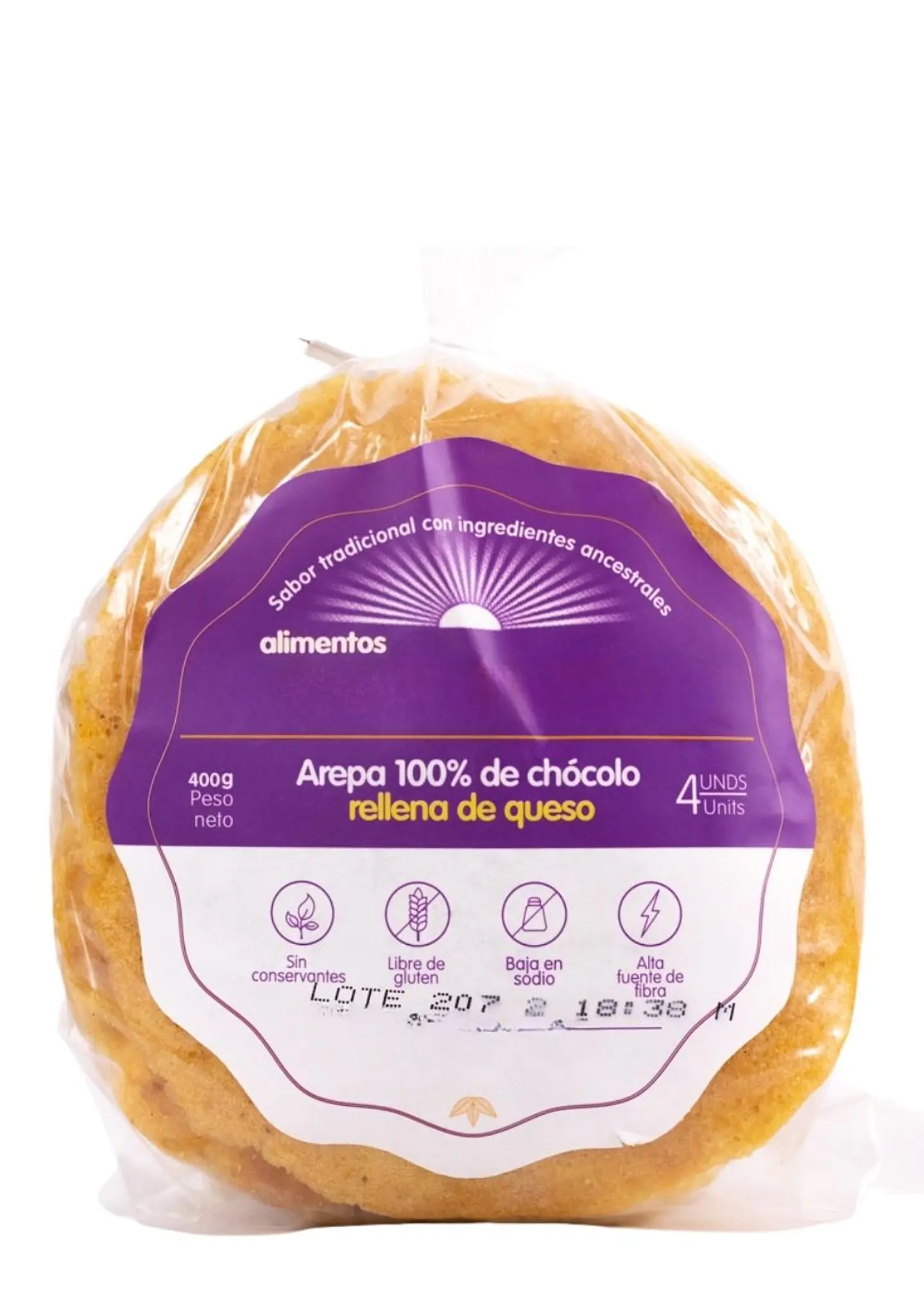 Arepas de Chocolo Rellenas de Queso – 400g (Paquete x4) solo área metropolitana de Medellín | Minimo 5 paquetes por pedido 3