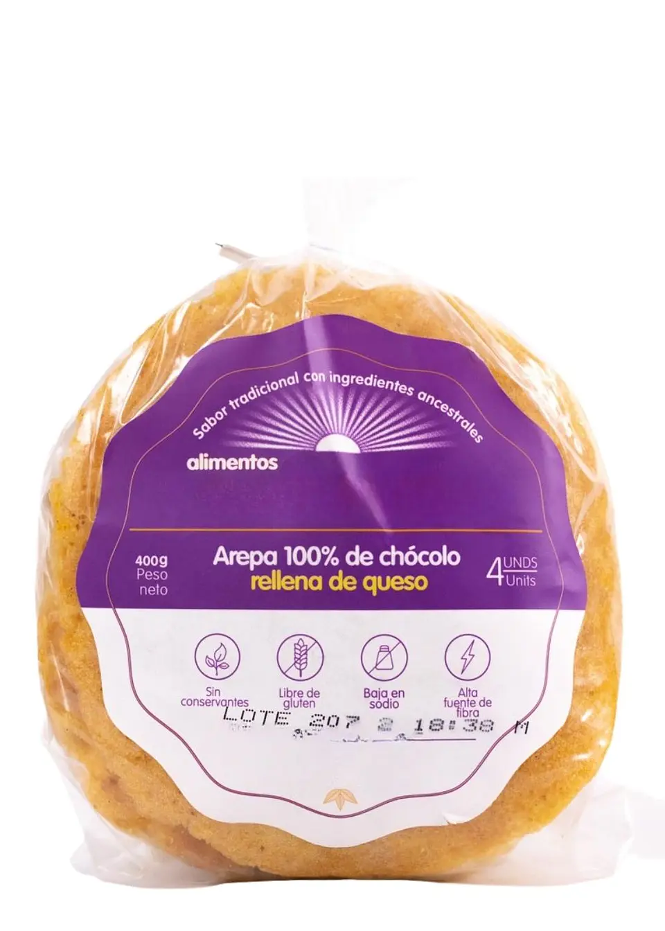Arepas de Chocolo Rellenas de Queso – 400g (Paquete x4) solo área metropolitana de Medellín | Minimo 5 paquetes por pedido 3