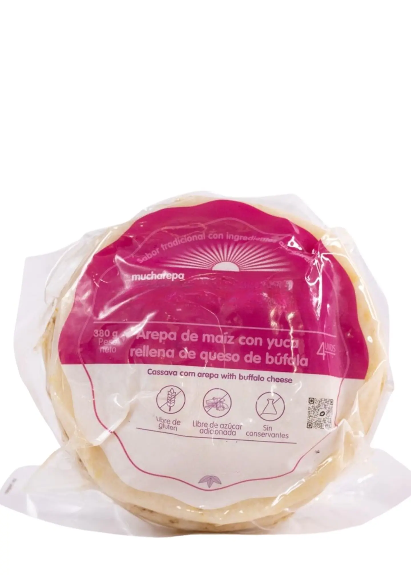 Arepas de Yuca con Queso de Búfala – 380g (Paquete x4 al vacío) Solo área metropolitana de Medellín | Minimo 5 unidades por pedido 3