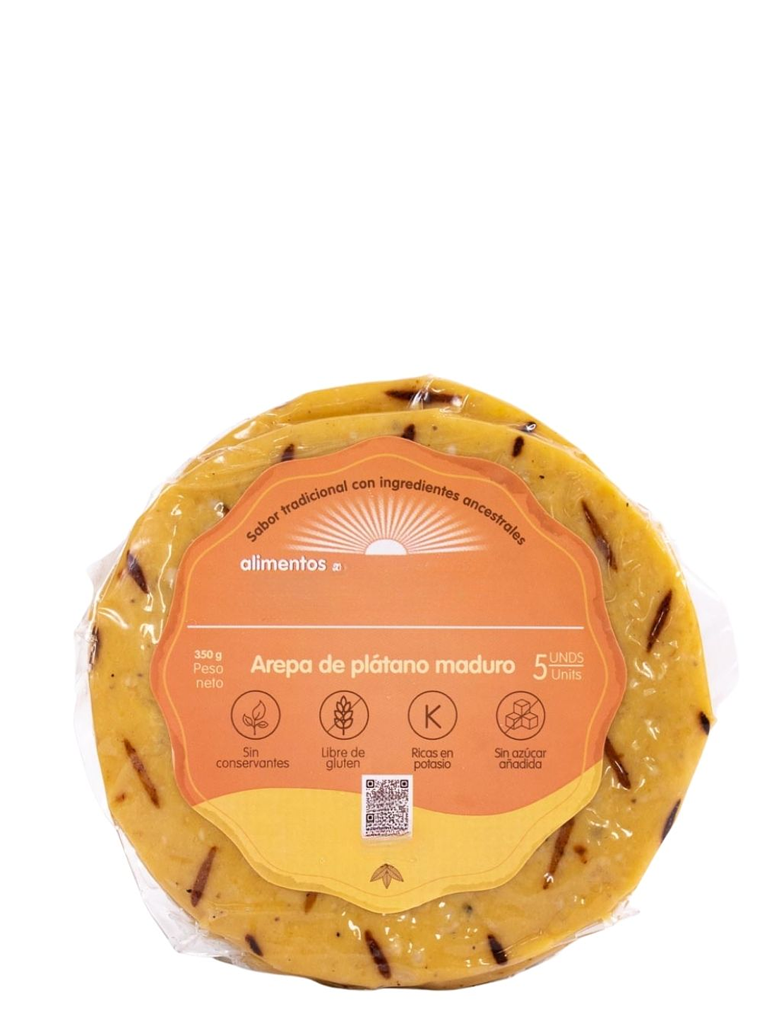 Arepas de Platano Maduro – 350g (Paquete x5 al vacío) Solo área metropolitana de Medellín 3