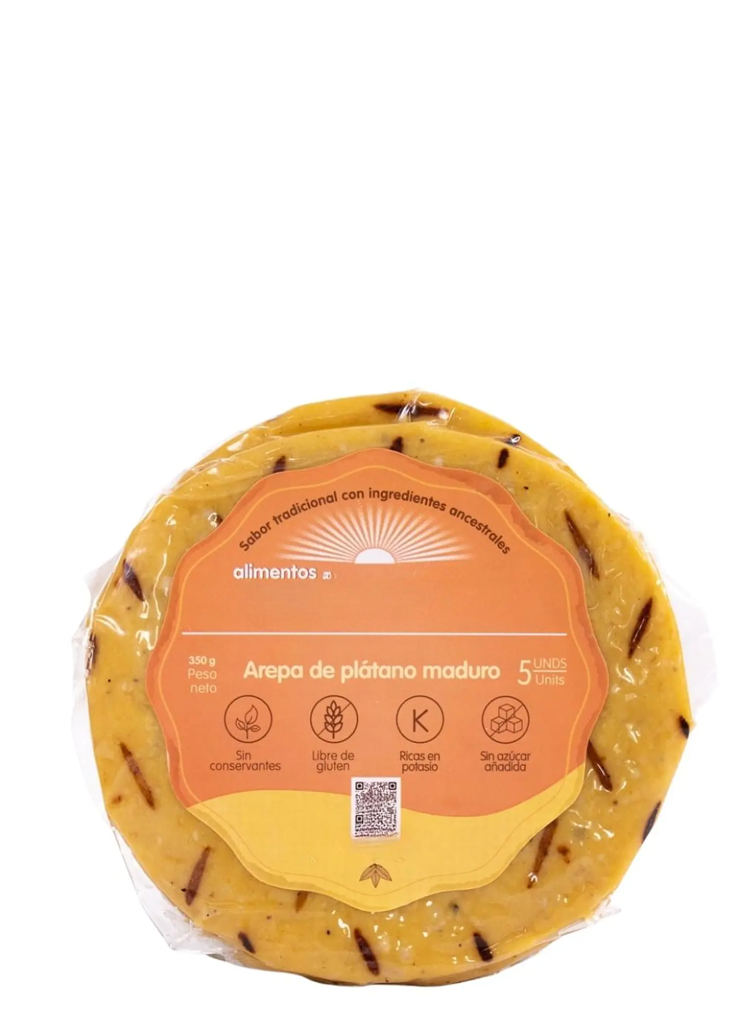 Arepas de Platano Maduro – 350g (Paquete x5 al vacío) Solo área metropolitana de Medellín | Minimo 5 paquetes por pedido 3