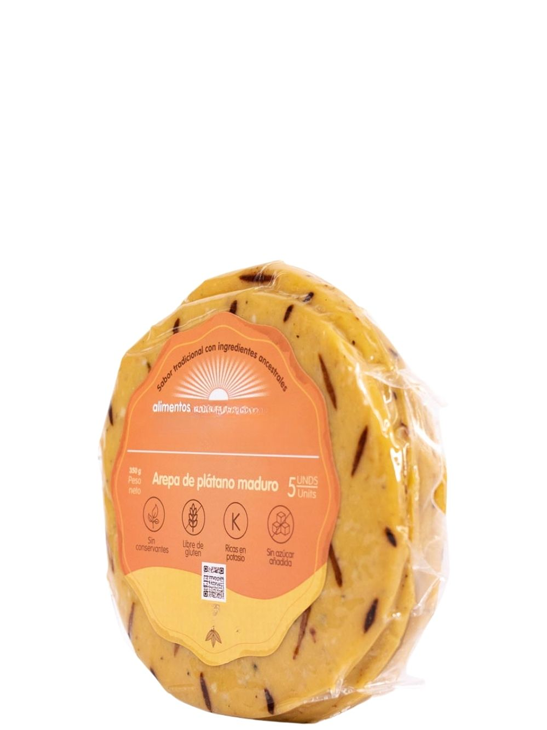 Arepas de Platano Maduro – 350g (Paquete x5 al vacío) Solo área metropolitana de Medellín 1