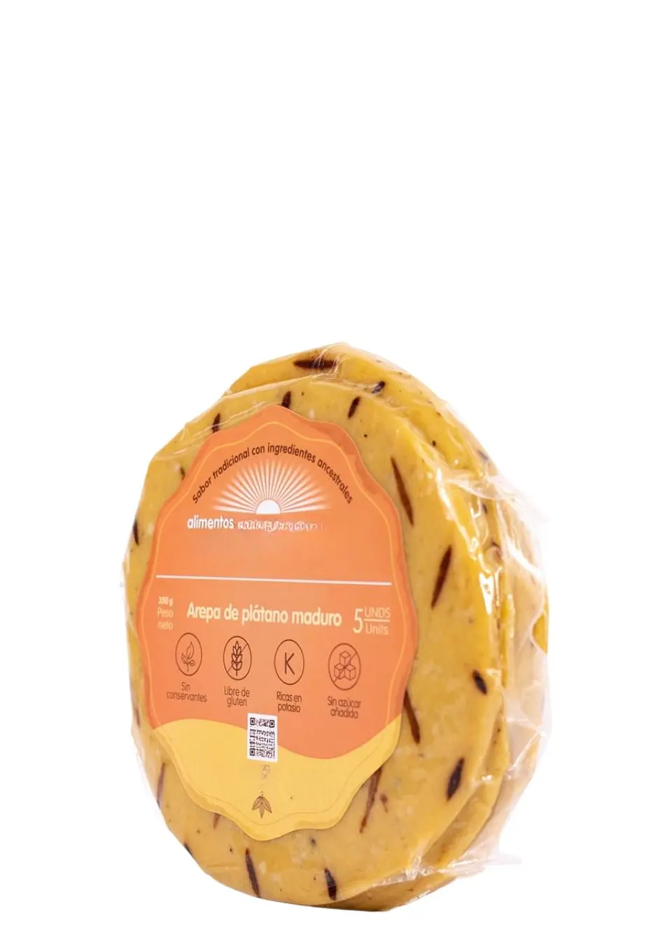 Arepas de Platano Maduro – 350g (Paquete x5 al vacío) Solo área metropolitana de Medellín | Minimo 5 paquetes por pedido 1